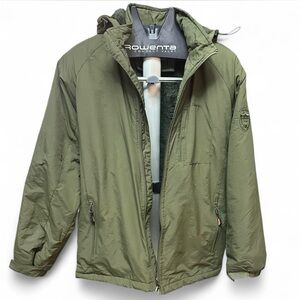 Men’s Green Fleece-Lined Outdoor Parka Jacket – Size 3XL